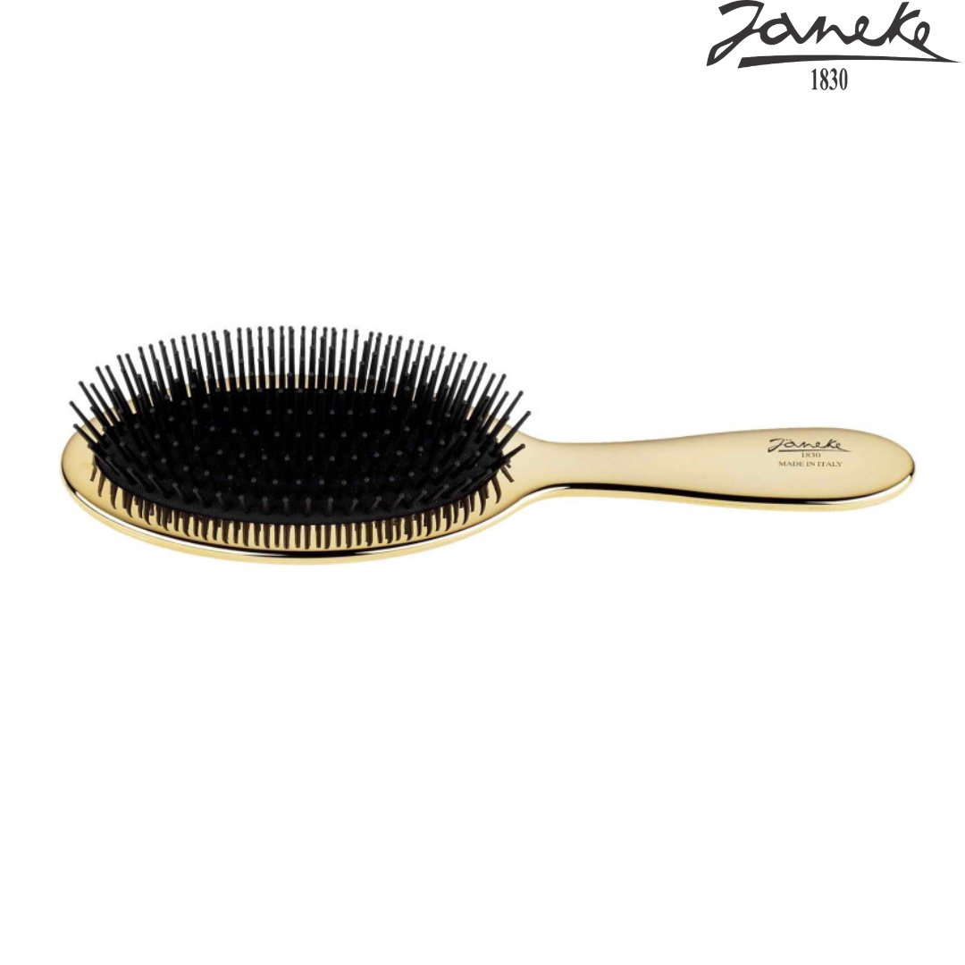 Щетка для волос Janeke Superbrush Gold Золото с черным - фото 2 - id-p222975698