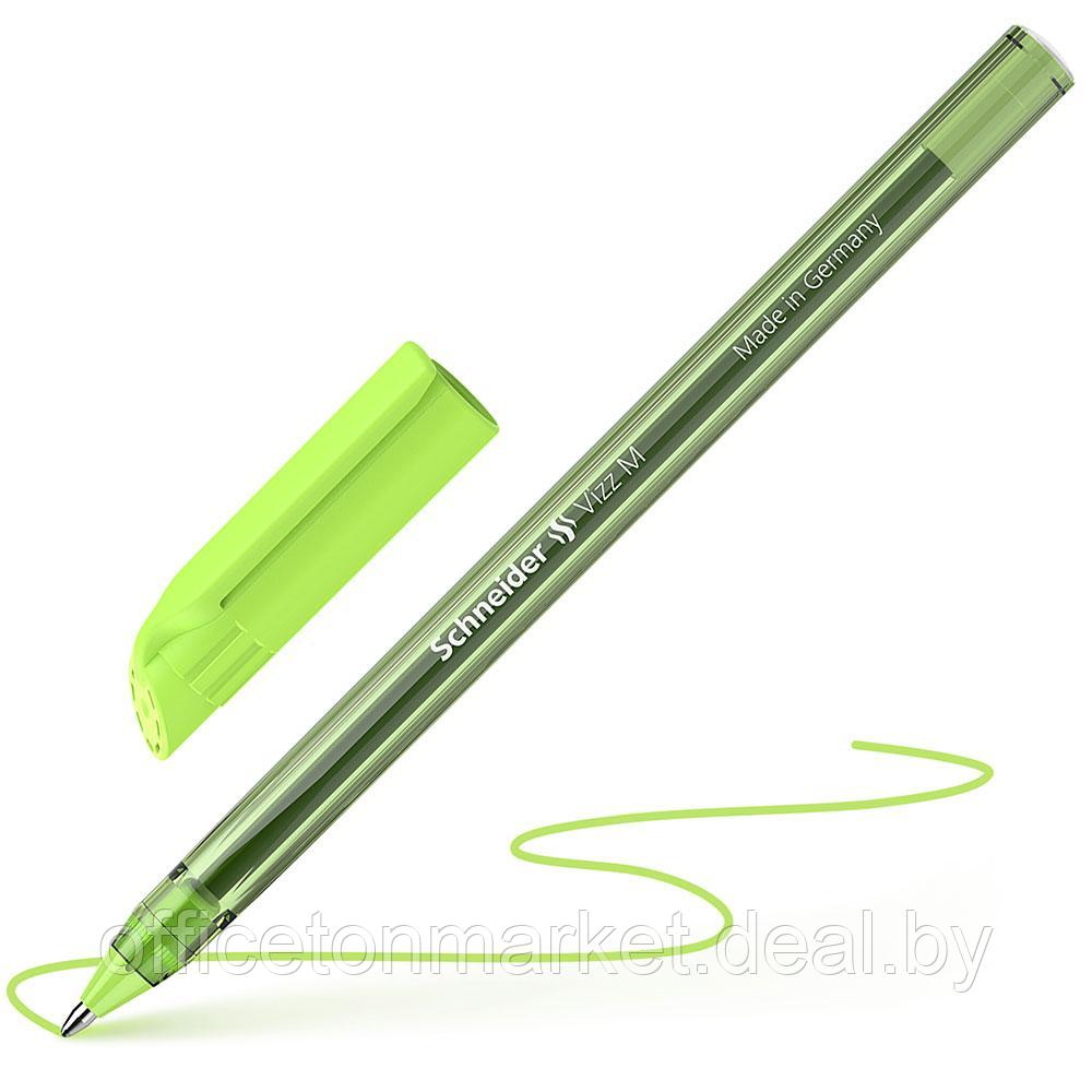 Ручка шариковая "Schneider Vizz M", светло-зеленый, стерж. светло-зеленый - фото 2 - id-p222974801