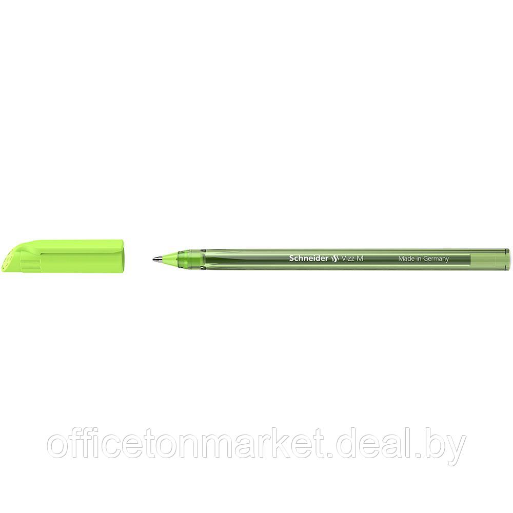 Ручка шариковая "Schneider Vizz M", светло-зеленый, стерж. светло-зеленый - фото 4 - id-p222974801