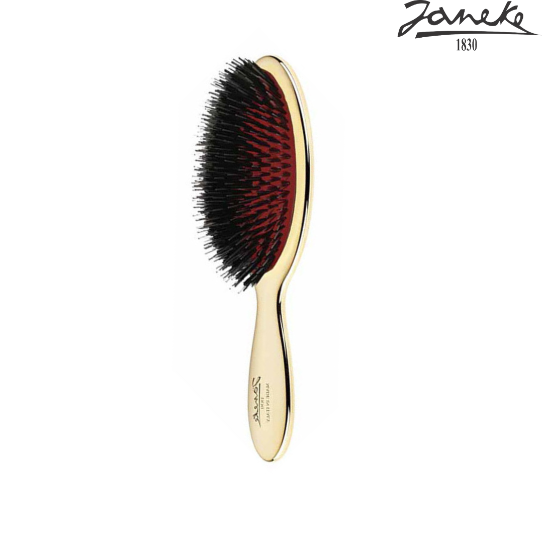 Щетка для волос Janeke Small brush Gold Золото с черным - фото 1 - id-p222975843