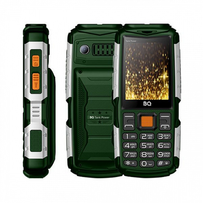 Мобильный телефон BQ Tank Power (BQ-2430) зеленый/серебристый - фото 1 - id-p222975875