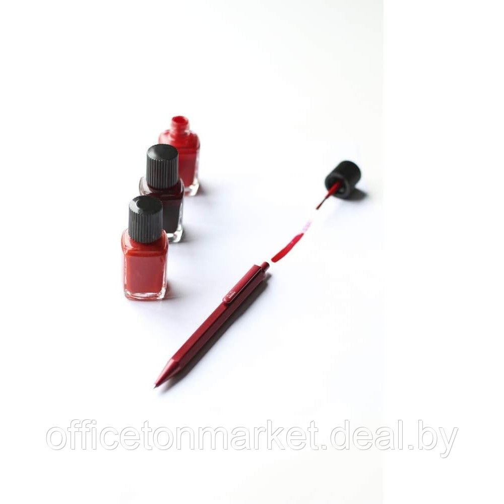 Ручка шариковая автоматическая "scRipt", 0.7 мм, алый, стерж. черный - фото 5 - id-p222974828