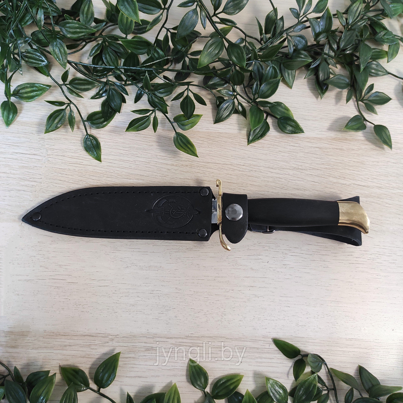 Нож Финка НКВД 95х18 кованая (черная рукоять) - фото 2 - id-p222432475