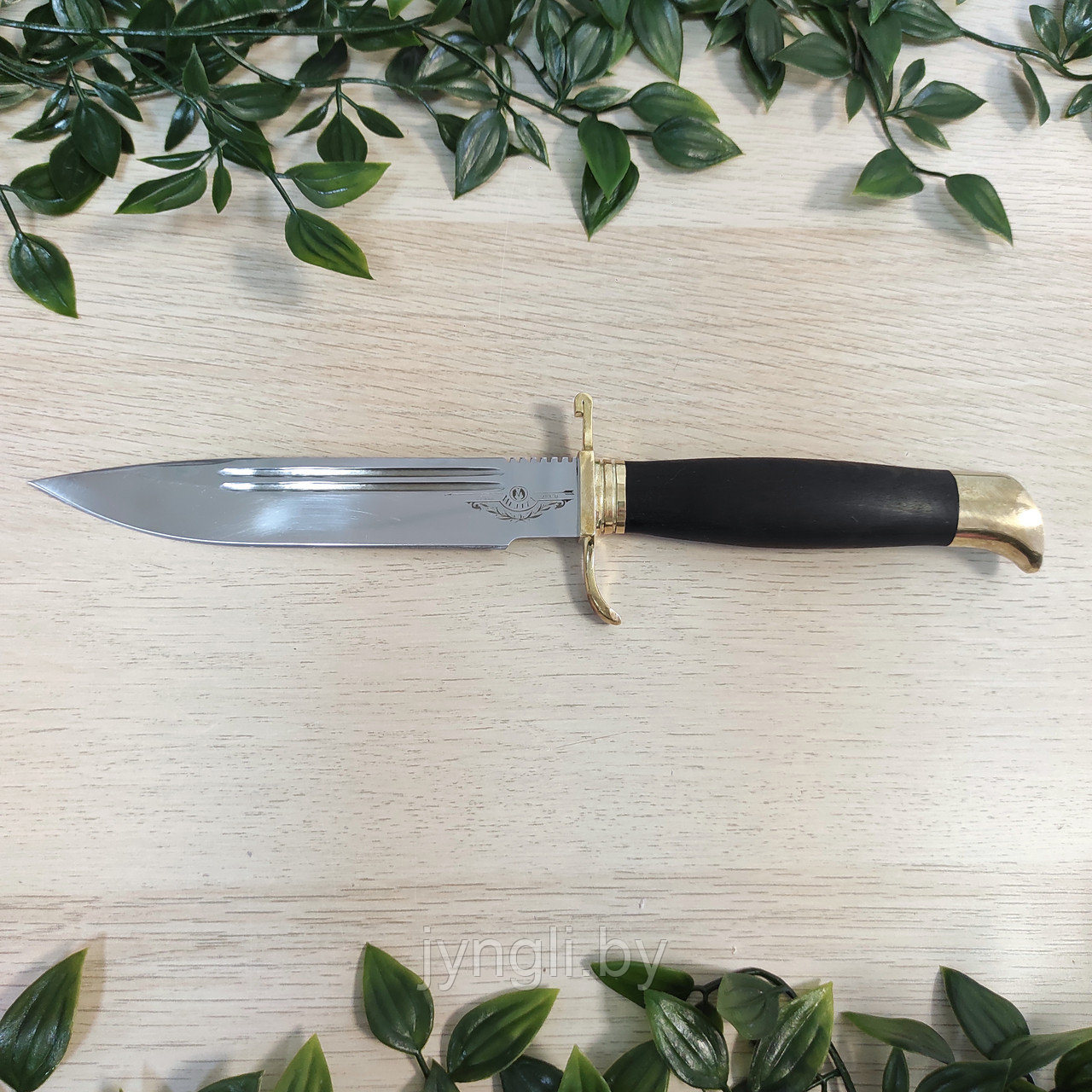 Нож Финка НКВД 95х18 кованая (черная рукоять) - фото 6 - id-p222432475