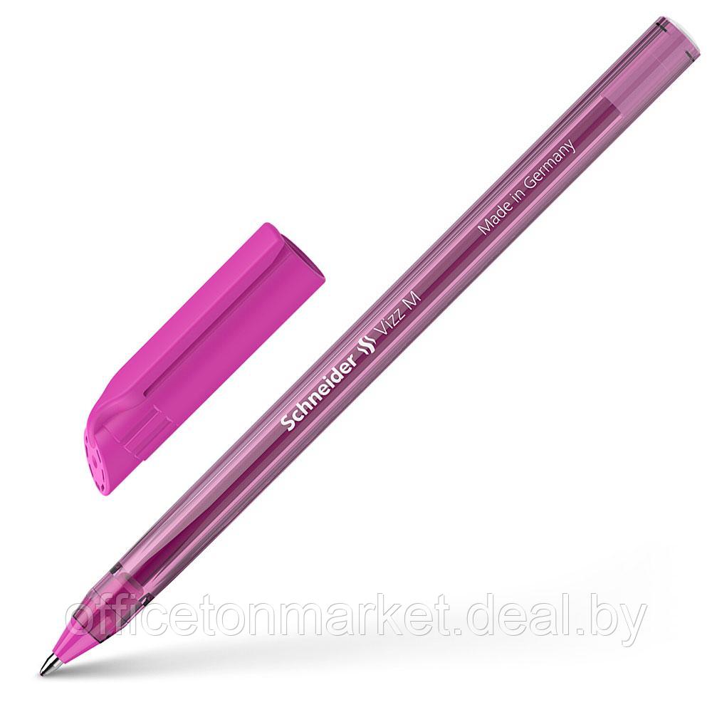 Ручка шариковая "Schneider Vizz M", розовый, стерж. розовый - фото 1 - id-p222974850