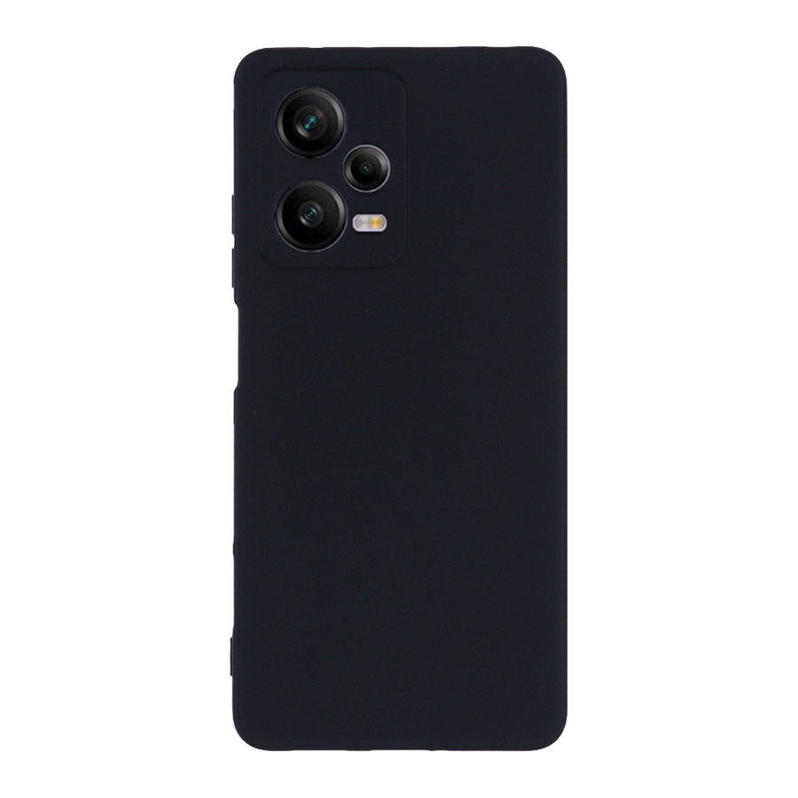 Силиконовый чехол для Xiaomi Redmi Note 12 Pro (5G) "SOFT-TOUCH" (бампер) с закрытым низом, черный
