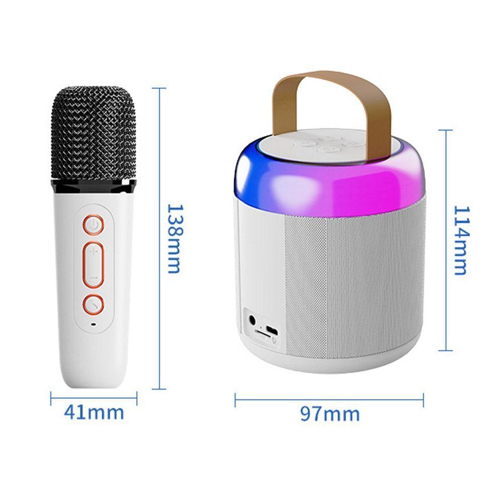 Караоке колонка Bluetooth с микрофоном Белая - фото 6 - id-p222977445