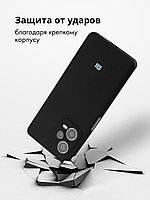 Силиконовый чехол для Xiaomi Redmi Note 12 Pro Plus (5G) "SOFT-TOUCH" (бампер) с закрытым низом, черный