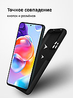 Силиконовый чехол для Xiaomi Redmi Note 11 Pro Plus (5G) "SOFT-TOUCH" (бампер) с закрытым низом, черный