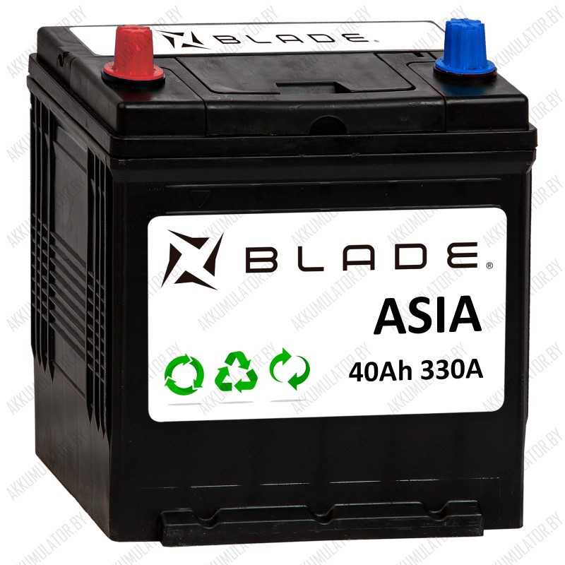 Аккумулятор Blade Asia / 40Ah / 330А / Прямая полярность / Тонкие клеммы