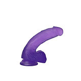 Фиолетовый фаллос Jelly Studs Crystal Dildo Medium 18 см, фото 8