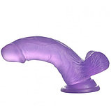 Фиолетовый фаллос Jelly Studs Crystal Dildo Small 16 см, фото 5