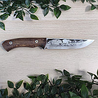 Нож разделочный Кизляр Норд, рукоять - дерево (с рисунком)