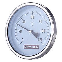 Rommer Dn 63 мм, гильза 75 мм 1/2", 0 - 120°С термометр с погружной гильзой, фото 2