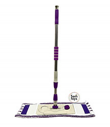 Многофункциональная универсальная швабра плоская 903 с насадкой из микрофибры