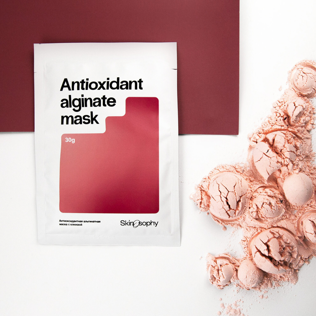 Маска альгинатная антиоксидантная с клюквой Skinosophy Antioxidant Alginate Mask - фото 3 - id-p222980093