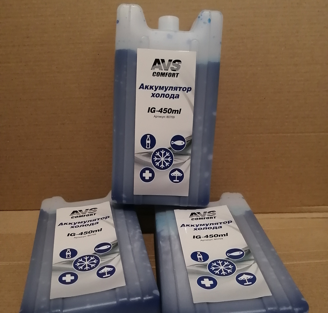 Аккумулятор холода AVS IG-450 пластик 450 мл - фото 1 - id-p175879917