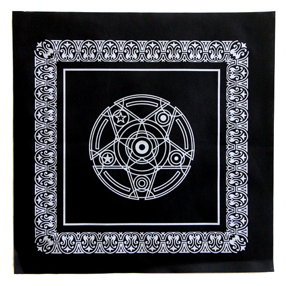 Алтарная скатерть для гадания на Таро чёрная - фото 1 - id-p222986898