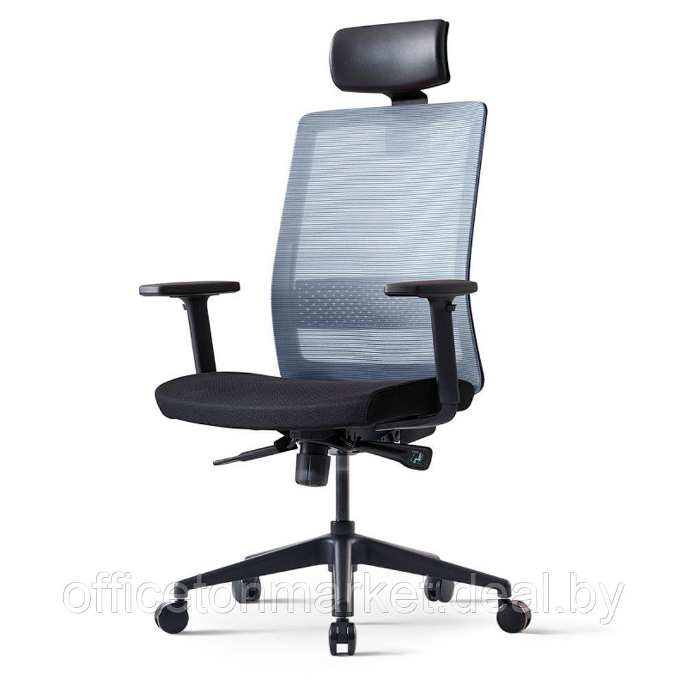 Кресло для руководителя BESTUHL "S30", сетка, ткань, пластик, черный - фото 1 - id-p222985401