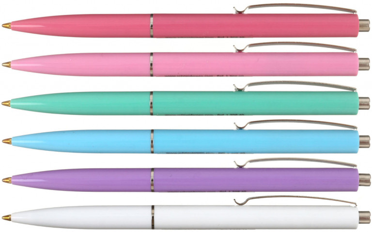 Ручка шариковая автоматическая Schneider К15 корпус ассорти (пастель), стержень синий - фото 1 - id-p213551855