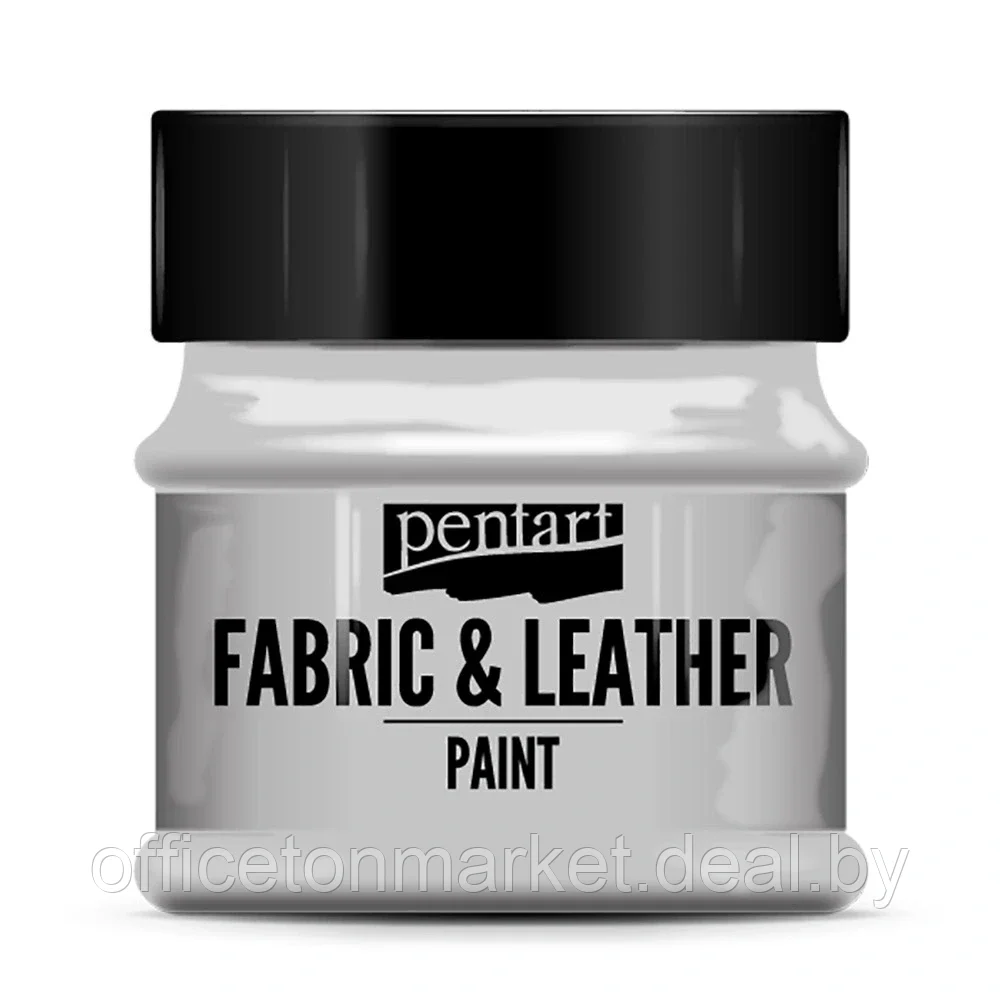 Краска для текстиля "Pentart Fabric & Leather paint", 50 мл, серый - фото 1 - id-p207922314