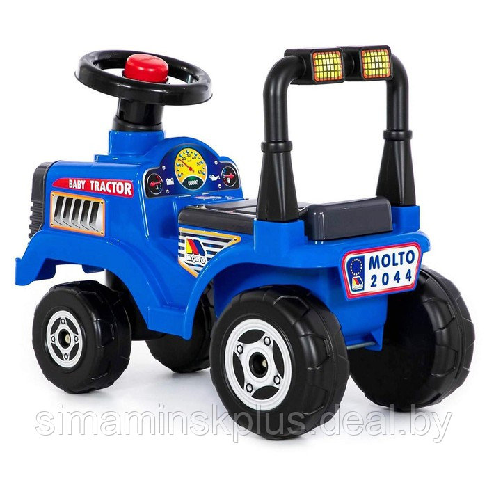 Толокар-трактор «Митя», цвет синий - фото 3 - id-p222994054