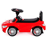 Каталка-автомобиль SuperCar №1 со звуковым сигналом, цвет красный, фото 2