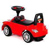Каталка-автомобиль SuperCar №1 со звуковым сигналом, цвет красный, фото 3