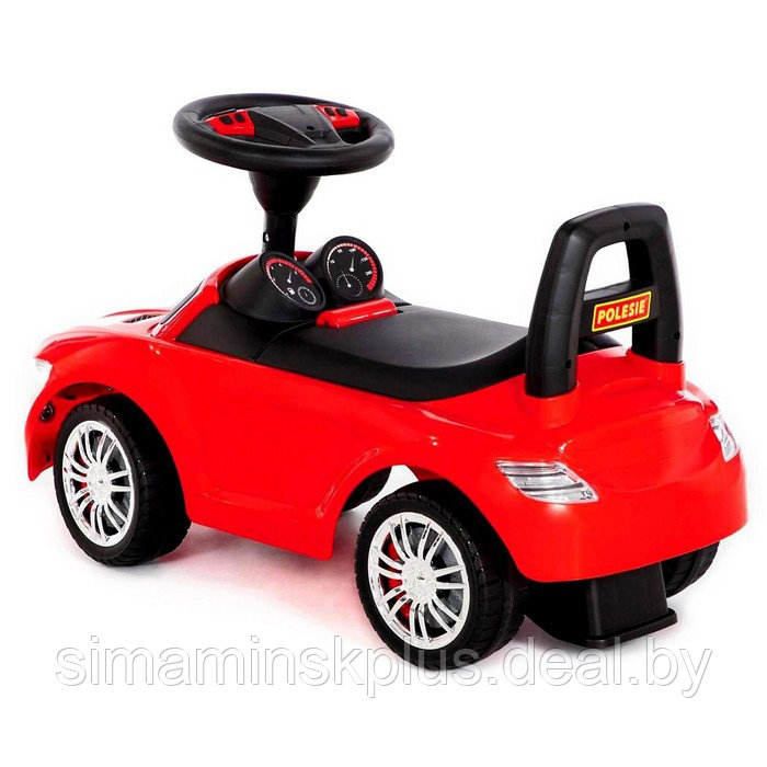 Каталка-автомобиль SuperCar №1 со звуковым сигналом, цвет красный - фото 3 - id-p222994056