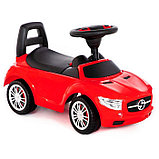Каталка-автомобиль SuperCar №1 со звуковым сигналом, цвет красный, фото 6