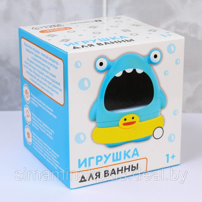 Игрушка для игры в ванне «Акула», пузыри - фото 8 - id-p222994183