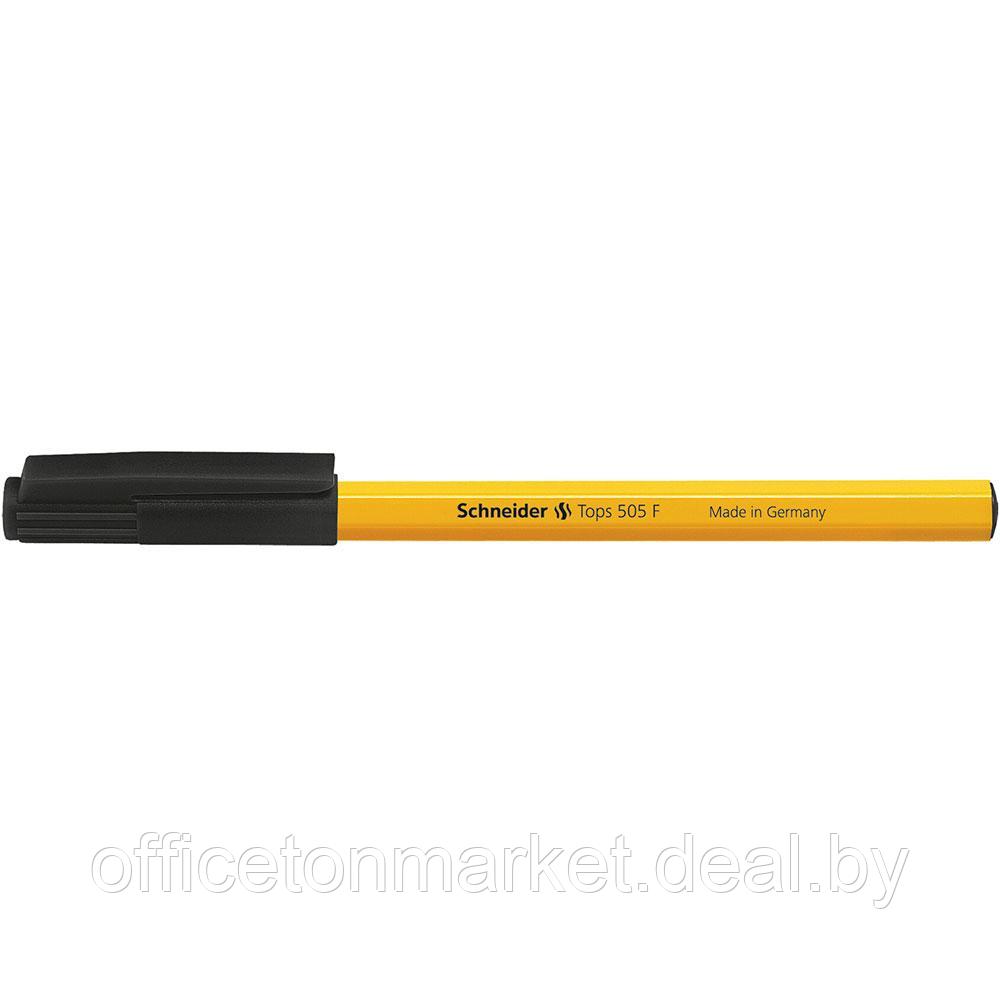 Ручка шариковая "Tops F", 0.4 мм, желтый, стерж. синий - фото 5 - id-p222974848