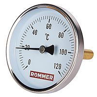 Rommer Dn 80 мм, гильза 75 мм 1/2", 0 - 120°С термометр с погружной гильзой