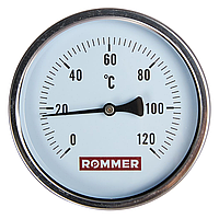 Rommer Dn 100 мм, гильза 50 мм 1/2", 0 - 120°С термометр с погружной гильзой