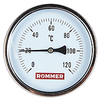 Rommer Dn 100 мм, гильза 75 мм 1/2", 0 - 120°С термометр с погружной гильзой