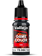 GAME COLOR INK, 17 мл., Vallejo V-72084 темно-бирюзовый