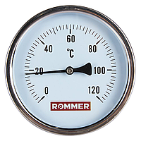 Rommer Dn 100 мм, гильза 100 мм 1/2", 0 - 120°С термометр с погружной гильзой