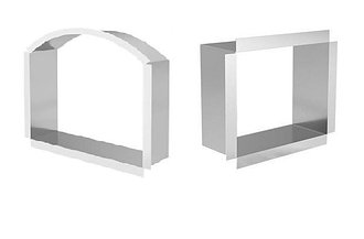 Монтажные короба (тоннели) под печные дверки