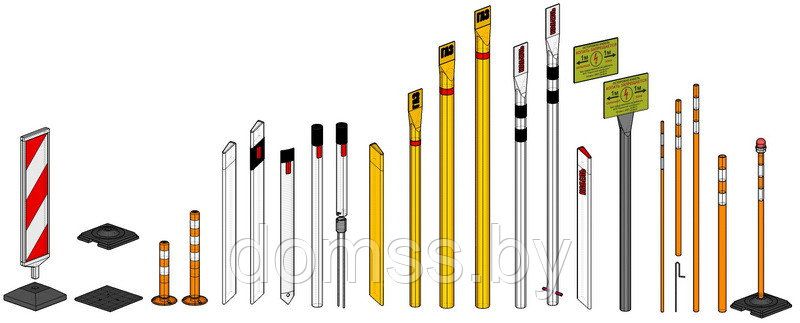 СОГ-2.5 Столбик опознавательный для подземных газопроводов (желтый с красной полосой) толщина стенки 3 мм - фото 9 - id-p222999529