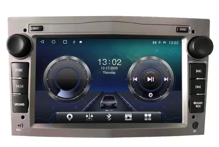 Штатная автомагнитола CarMedia Opel Zafira на Android 12 (серая) 4/64gb +4g модем