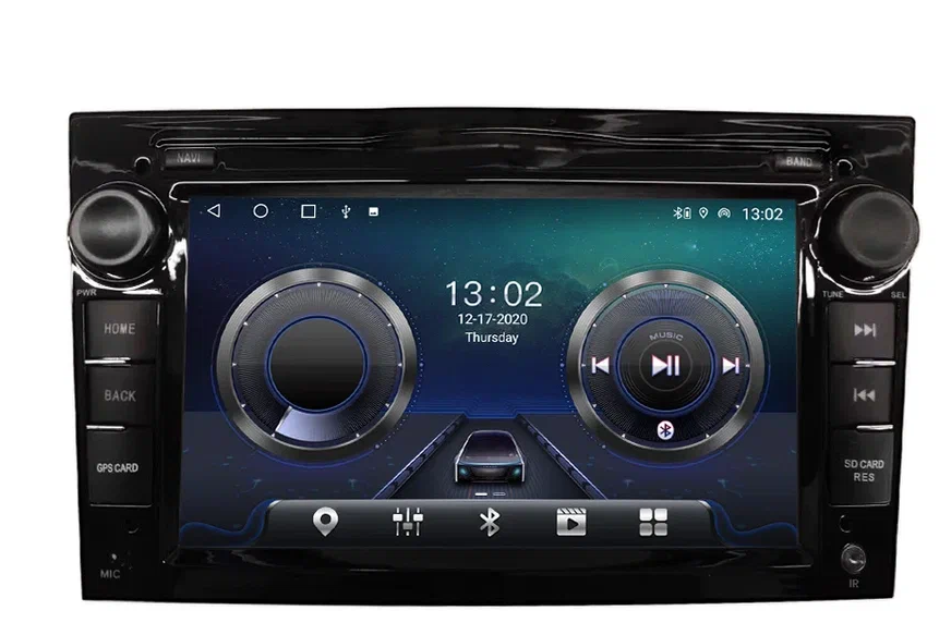 Штатная автомагнитола CarMedia Opel Vivaro на Android 12 (черная) 4/64gb +4g модем