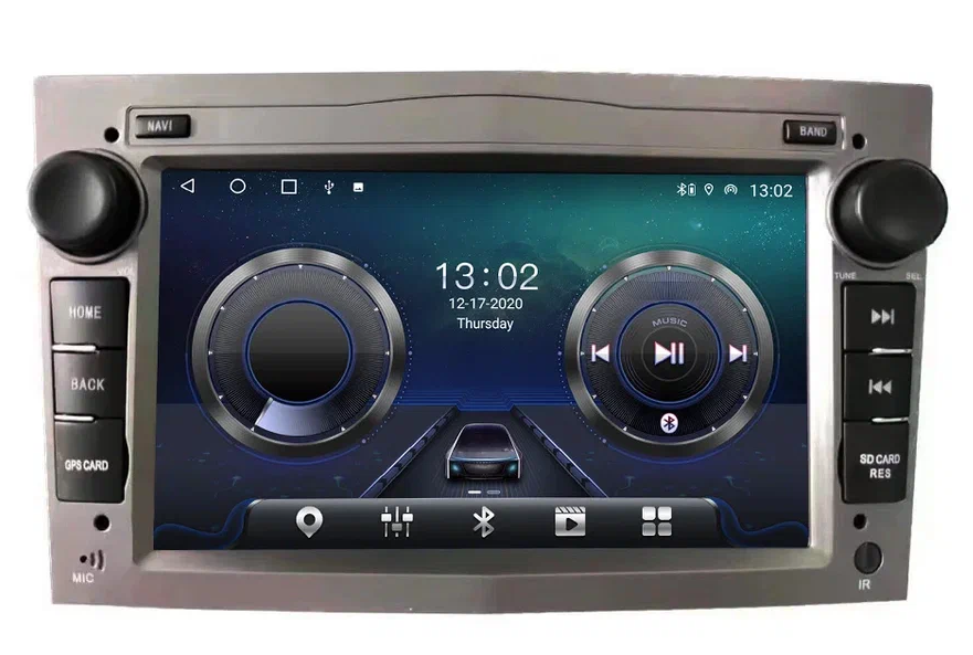 Штатная автомагнитола CarMedia Opel Vivaro на Android 12 (серая) 4/64gb +4g модем - фото 1 - id-p222999633
