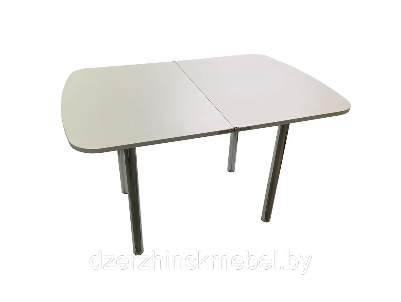 Стол обеденный раскладной пластик на металлических прямых опорах - фото 2 - id-p222999662