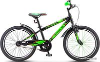 Детский велосипед Stels Pilot 200 Gent 20 Z010 2021 (черный/зеленый)