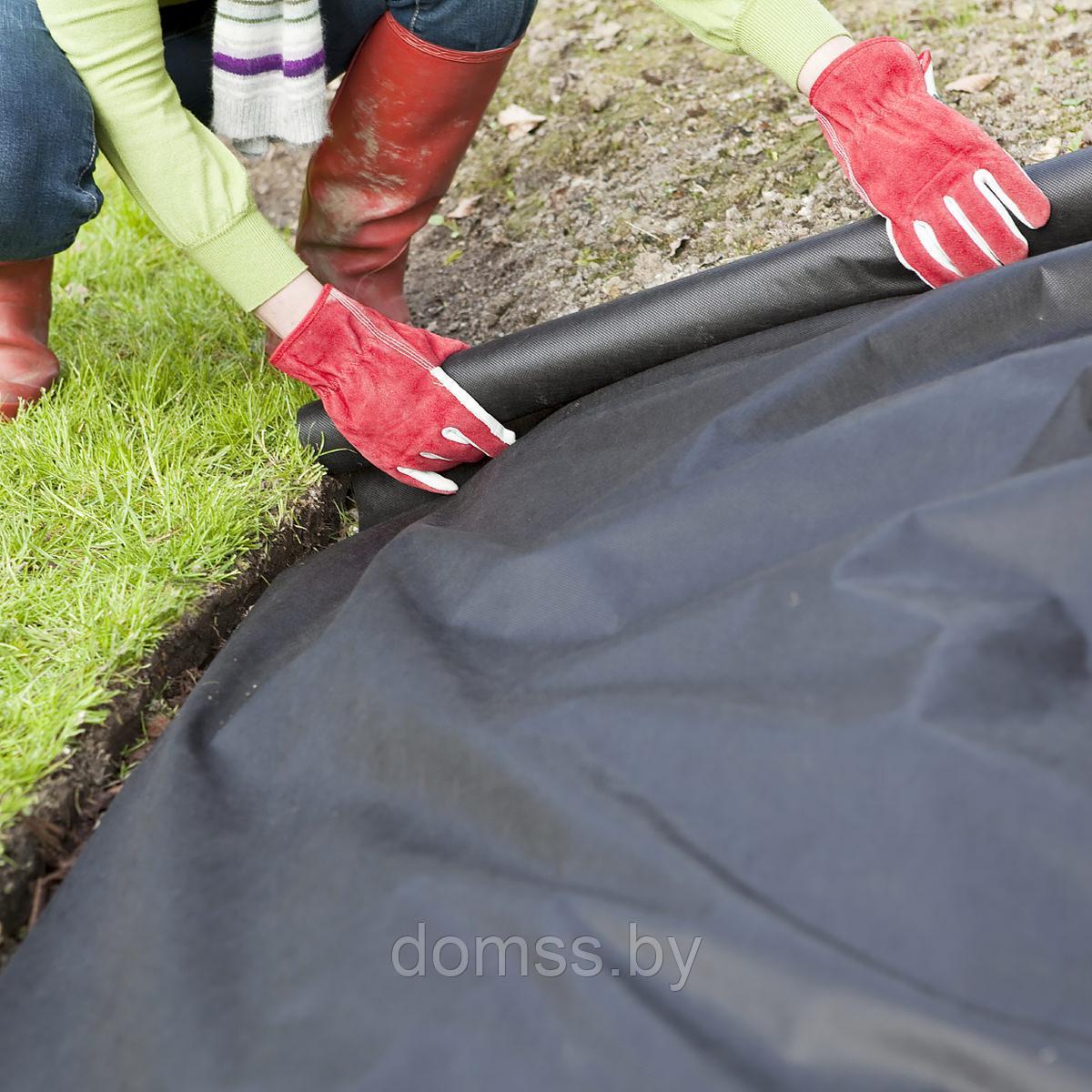 Спанбонд мульча 60 гр/м2 (рулонами) Агроспан. Спанбонд 60гр/м2 черный ширина 2,1*150м термоскрепленый УФ