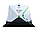 Палатка зимняя Куб Bison Prime (240х240х210), бело/зеленая , арт. 447855/DM-19-A, фото 2