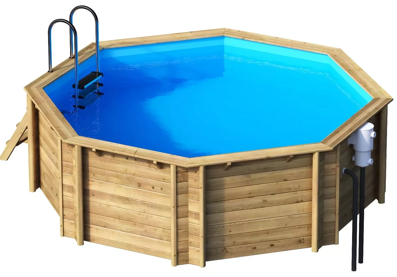 Сборный деревянный бассейн BWT Tropic Octo 414 (пр-во Франция) с комплектом оборудования - фото 4 - id-p222999974