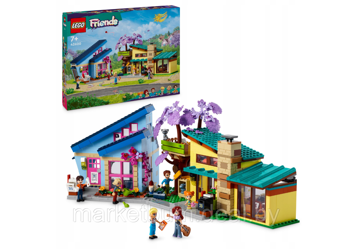 Конструктор LEGO Friends 42620, Дом семьи Олли и Пейсли - фото 1 - id-p223000021