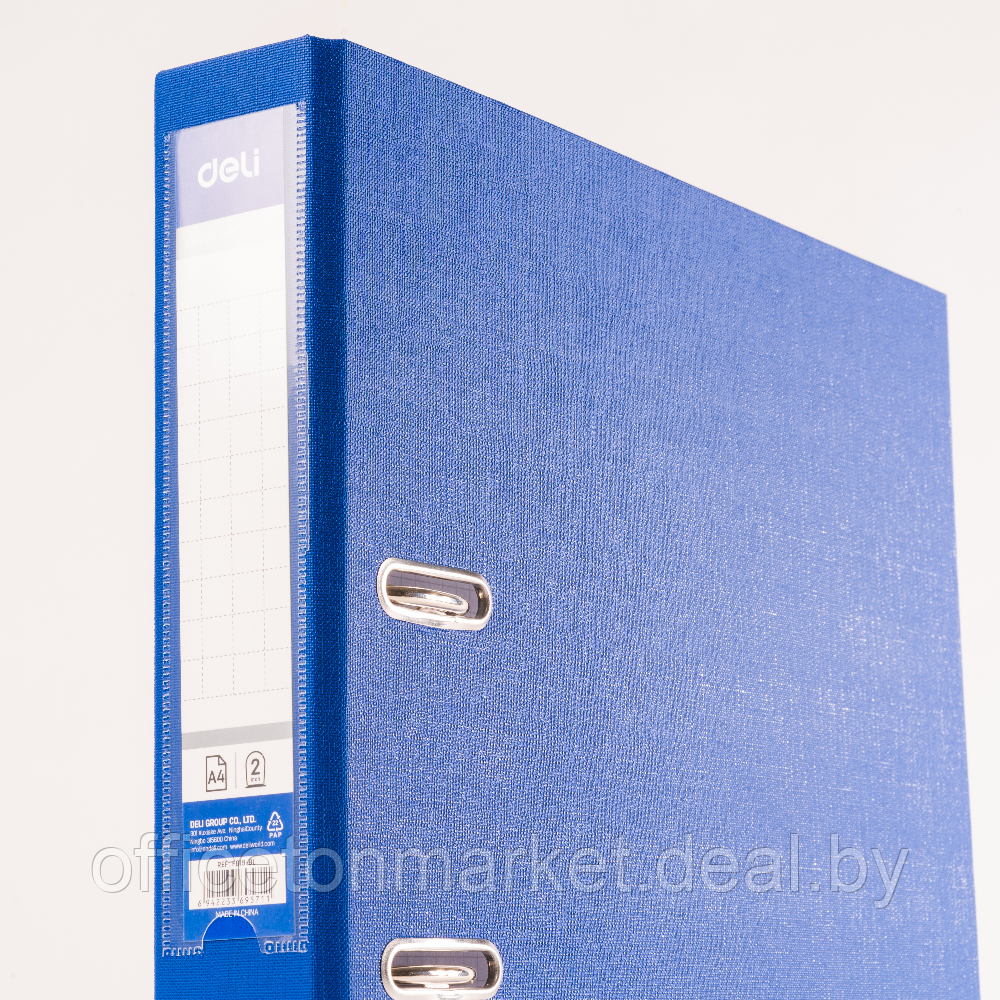 Папка-регистратор "Deli", А4, 50 мм, синий - фото 2 - id-p222979661