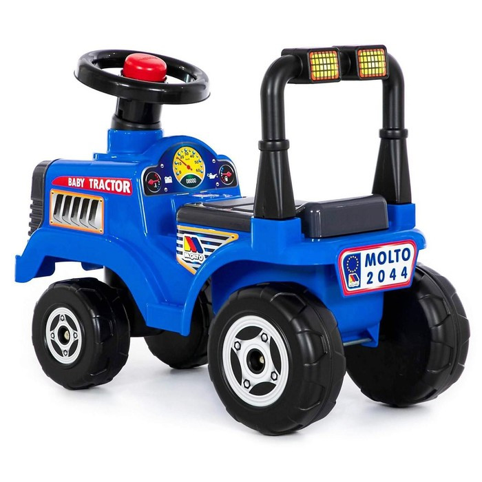 Толокар-трактор «Митя», цвет синий - фото 3 - id-p223000512